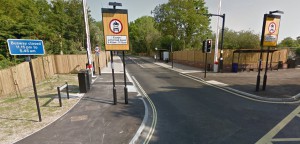 The new 'busway' - actually a really nice stretch for cycling.